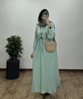 پیراهن مانتویی بلند آیناز 2