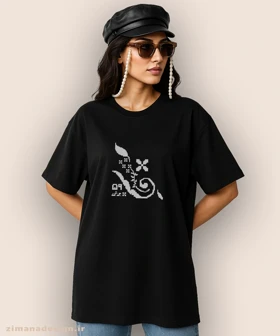 تیشرت لش مردانه و زنانه نوستالژی طرح دفتر مشق 40 برگ دهه شصتی