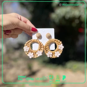 گوشواره حصیری بهار و تابستان کد gh1053