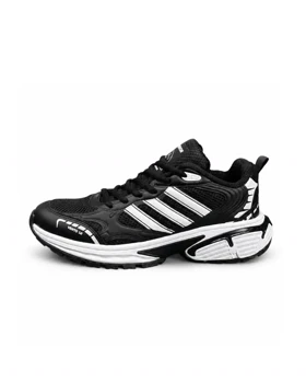 کفش کتانی مردانه مدل آدیداس مشکی سفید adidas