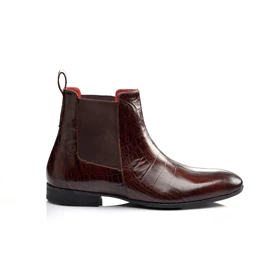 Printed Croc Chelsea Boot S401