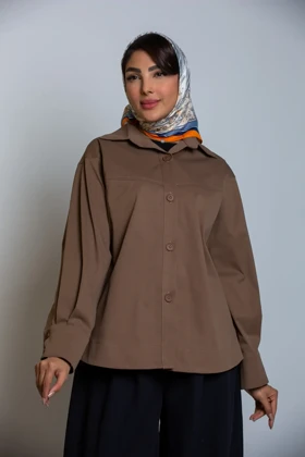 بارانی کتان پارکا مانلی