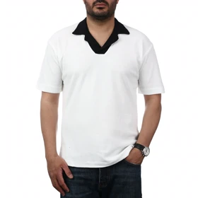 پولوشرت آستین کوتاه یقه شکاری مردانه سیزر مدل 15611246