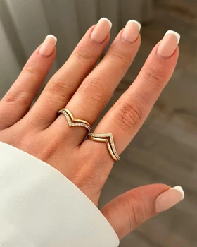 انگشتر هفتی نیمه نگین CM