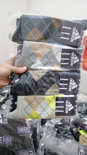 تولیدی جوراب ساق بلند مردانه 12 جفتی فری سایز