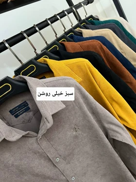 پیراهن مخمل کبریتی 2594