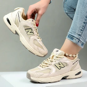 کتانی نیوبالانس 530 کرم زنانه 530 new balance