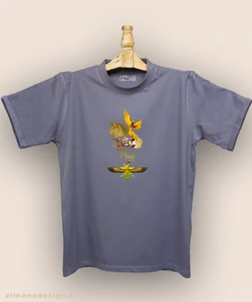 تیشرت مردانه و زنانه اصیل ایرانی طرح چو ایران نباشد تن من مباد کد 1007