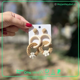 گوشواره حصیری بهار و تابستان کد gh1047