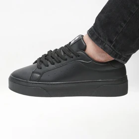 کفش و کتانی روزمره و راحتی مردانه مدل برشکا BERESHKA رنگ مشکی کد 41246