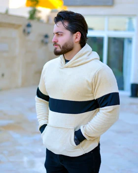 سویشرت مردانه تدی مدل Andrew (کرم)