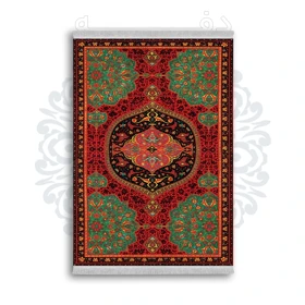 *جدید* فرشینه از جنس پارچه شانل مخمل ترک طرح فانتزی برند دفه کد 553