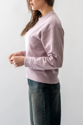 تیشرت آستین بلند دورس سرشانه افتاده زنانه