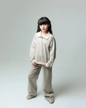 کراپ شلوار دخترانه رنگ کرم کد 1910