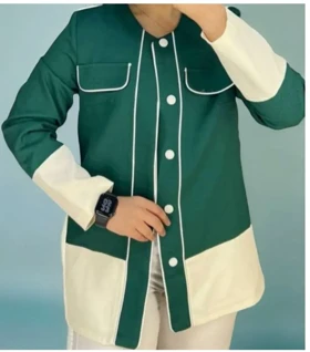 مانتو کتی جلو باز دکمه نما