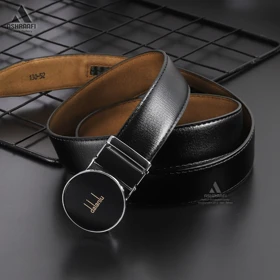 کمربند مردانه چرمی Leather Ratchet Belt BL116 (مشکی)