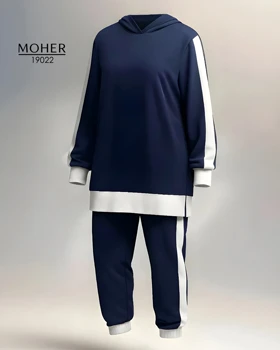ست هودی و شلوار اسپورتی سایز بزرگ
