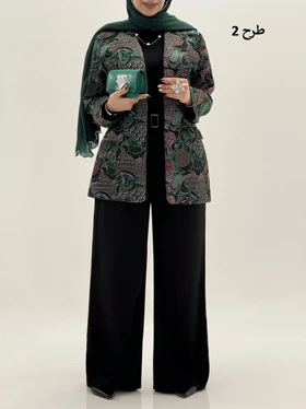 4229-کت ژاکارد غزل