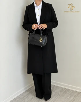 مانتو زنانه کرپ لاریک