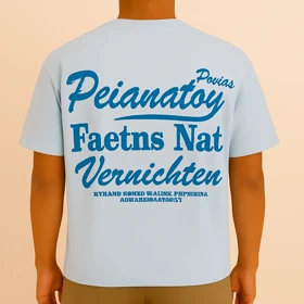 تیشرت باکسی پنبه چاپی