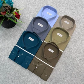 پیراهن ساده مردانه قواره کلاسیک _ استین بلند