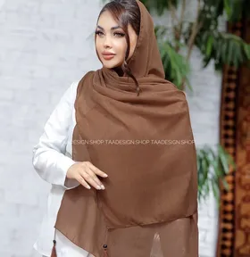 شال لینن وارداتی مدل بنفشه