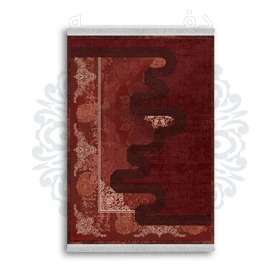 *جدید* فرشینه از جنس پارچه شانل مخمل ترک طرح فانتزی برند دفه کد 1473