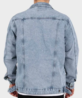 کت جین آبی روشن ساده 0205