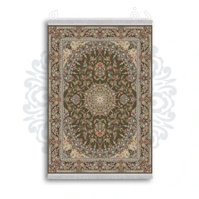 فرشینه از جنس پارچه هازان مخمل ترک طرح سنتی و مدرن برند دفه کد DAMG277