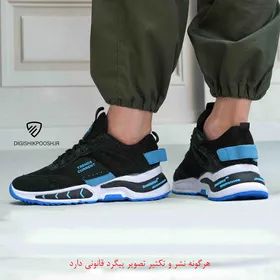 کفش کتانی گوچی مشکی آبی