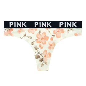 شورت لامبادا زنانه مدل لیزری کمر pink گل صورتی کد 12-5389