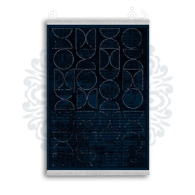 فرشینه از جنس پارچه هازان مخمل ترک طرح سنتی و مدرن برند دفه کد DAMG149