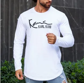 بلوز مردانه اسپرت karlkani کارل کانی رنگ سفید