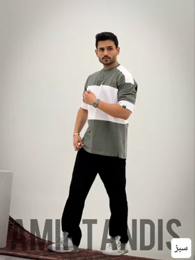 تیشرت مردانه باکسی رینگری_کد4118