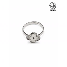 انگشتر استیل ونکلیف نقره ای کد 509428020