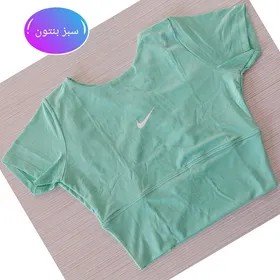 تیشرت کراپ پشت ضربدری زنانه