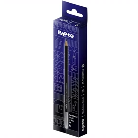 مداد مشکی HB پاپکو Papco مدل PS-160HB بسته 12 عددی