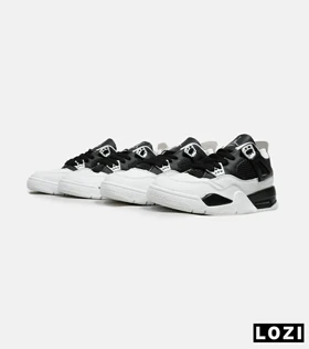 کتانی ساق‌دار مردانه مشکی سفید Nike air jordan 4