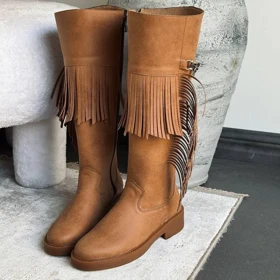 بوت بلند زنانه چرم