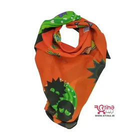 روسری کوتاه بیبی اسکارف دخترانه طرح فانتزی جدید (68×68 سانتیمتر)