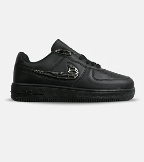کفش کتانی مردانه و زنانه مشکی نایک NIKE AIR FORCE 1.7 lv8 Black gold مدل 7061
