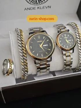 ست ساعت زنانه و مردانه سیکو و دستبند انگشتر