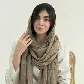 شال زنانه لینن لیدی مارگارت | آی بولک