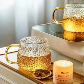 لیوان تپل برفی دسته عسلی /pa53