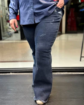 شلوار دمپا ریش‌ریش