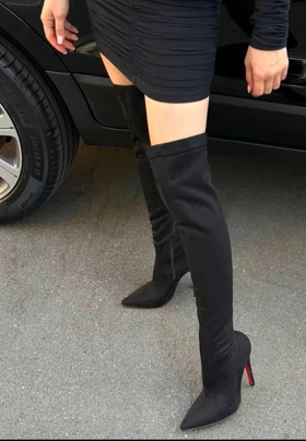 بوت بلند زنانه در دو جنس و دو مدل پاشنه