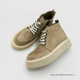 نیم بوت زنانه استرادیواریوس مدل Stradivarius Flat Ankle Boots - BTGr37