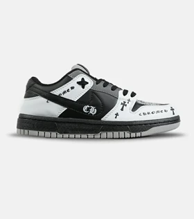 کفش کتانی مردانه و زنانه مشکی سفید NIKE jordan 1