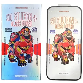گلس آیفون 17 پرو موکوسون Mocoson مدل 5D Silicon Plus ایربگ دار