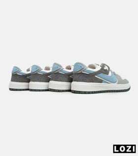 کفش مردانه و زنانه سفید طوسی آبی NIKE AIR JORDAN